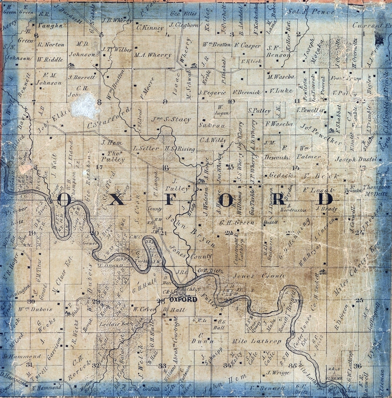 IowaJones/Maps/1867 Plat Map